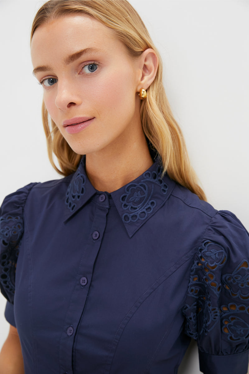 Navy Nara Mini Dress