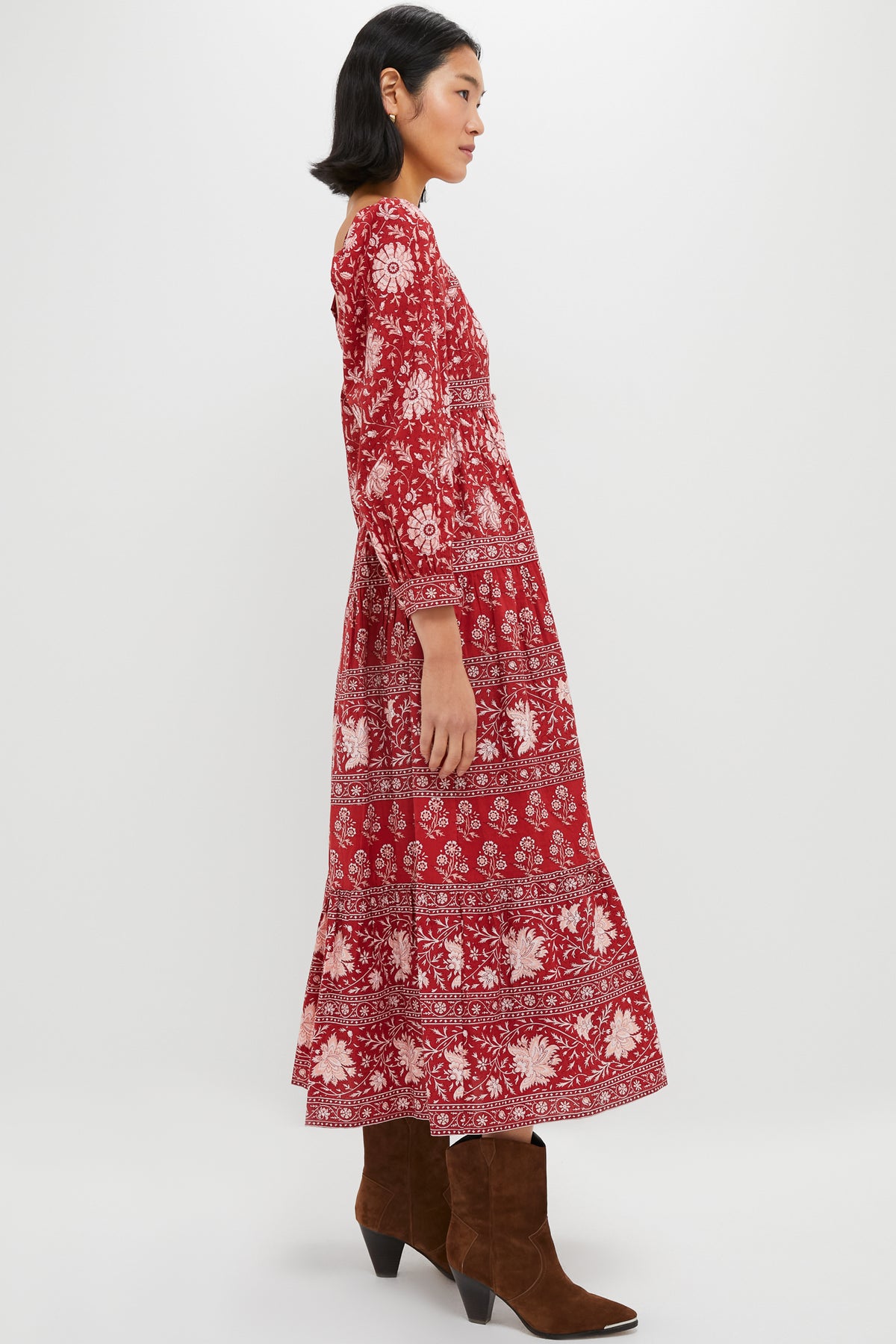 Rust Borders Lucia Dress