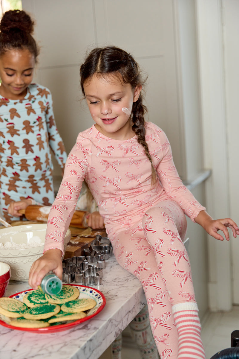 Candy Cane Bows Bamboo PJ Set