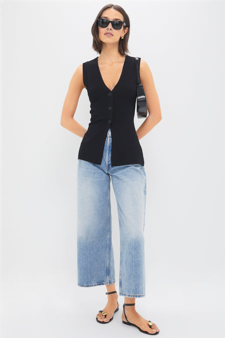 Black Marca Knit Top