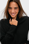 Black Cashmere Turtleneck Sweater