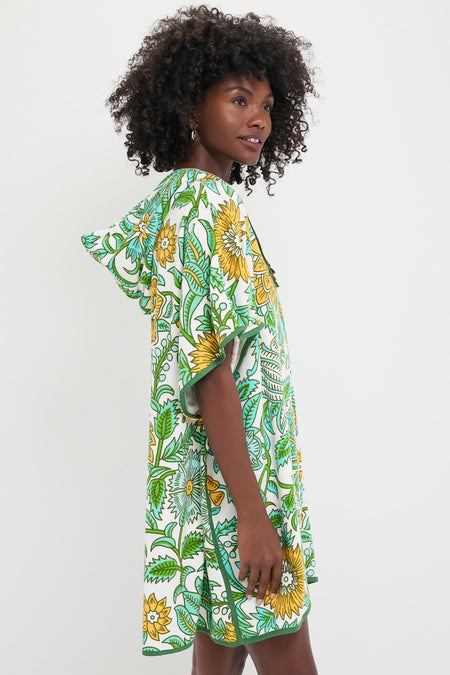 Coral Medallion Terrycloth Cabana Coverup