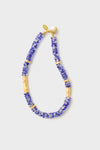 Dark Blue Wave Toga Beach Necklace