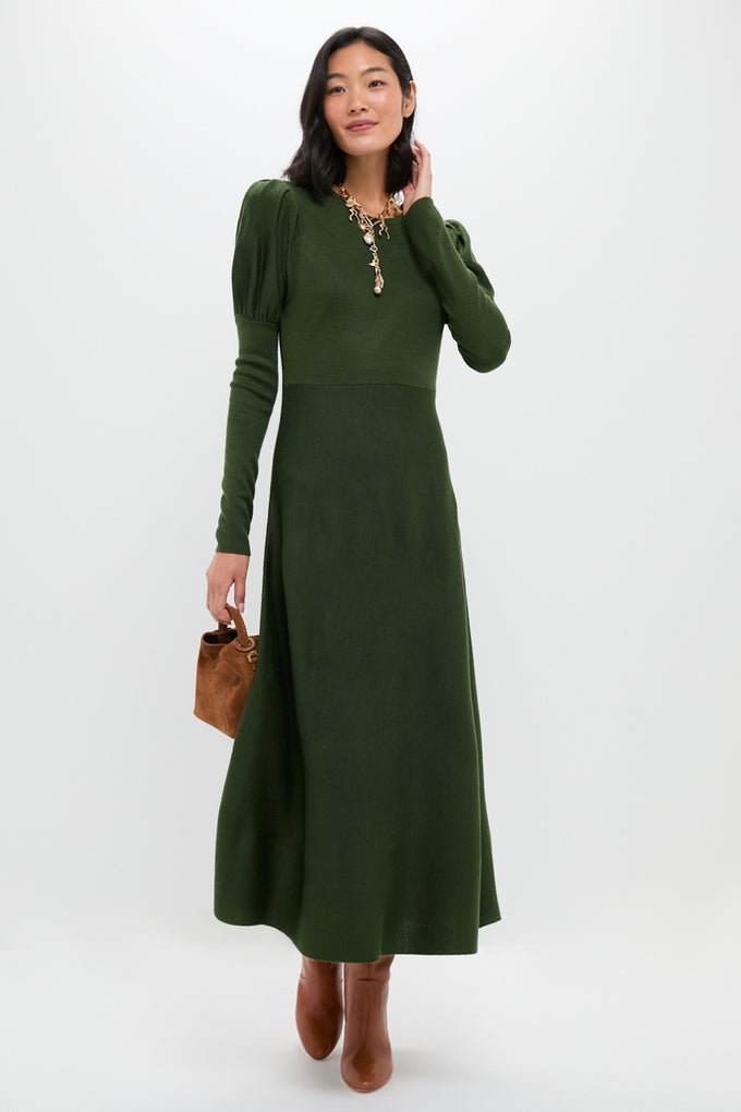Olive Brielle Sweater Dress Pomander Place Olive / S