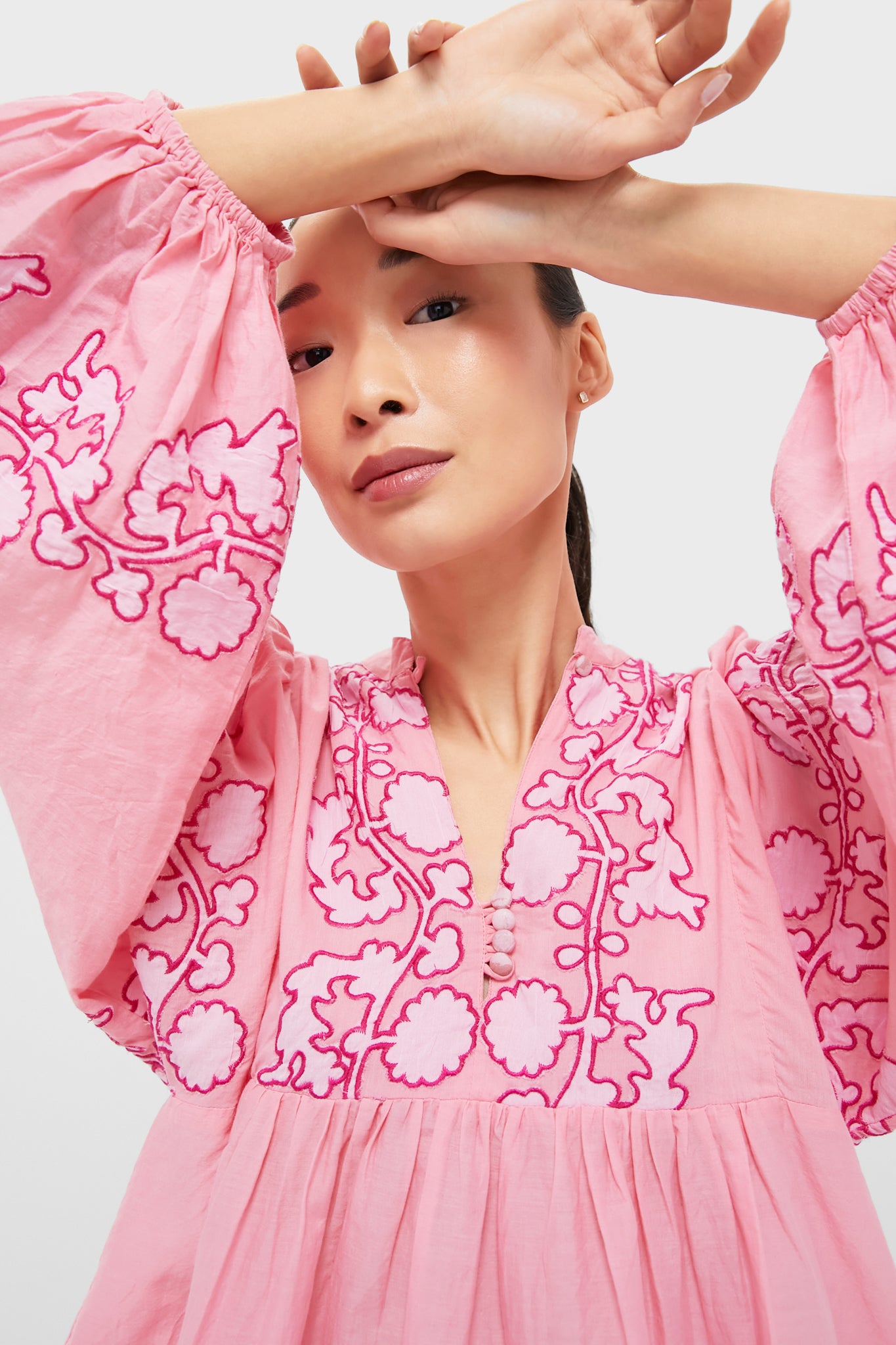 Tangier Pink Mandarin Balloon Top
