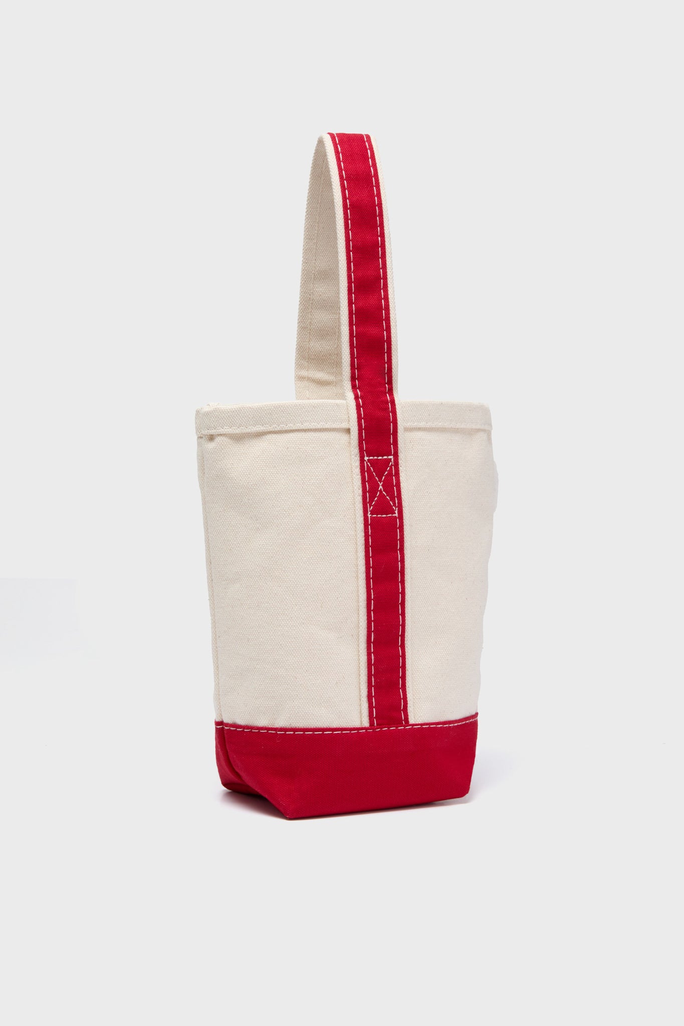 Red Embroidered Wine Tote