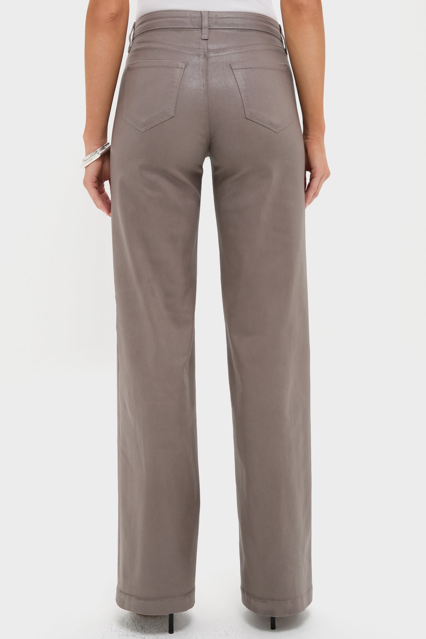 Driftwood Clayton Coated High Rise Wide Leg