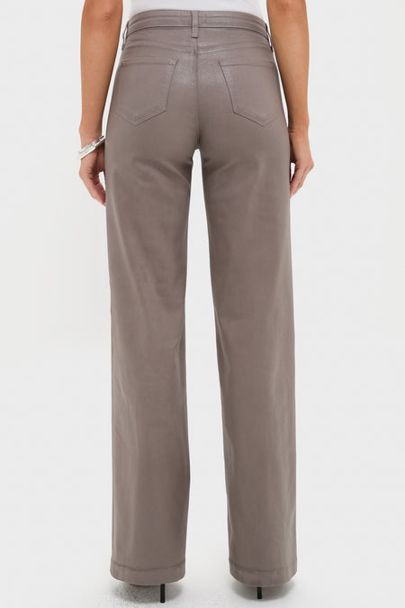 Driftwood Clayton Coated High Rise Wide Leg