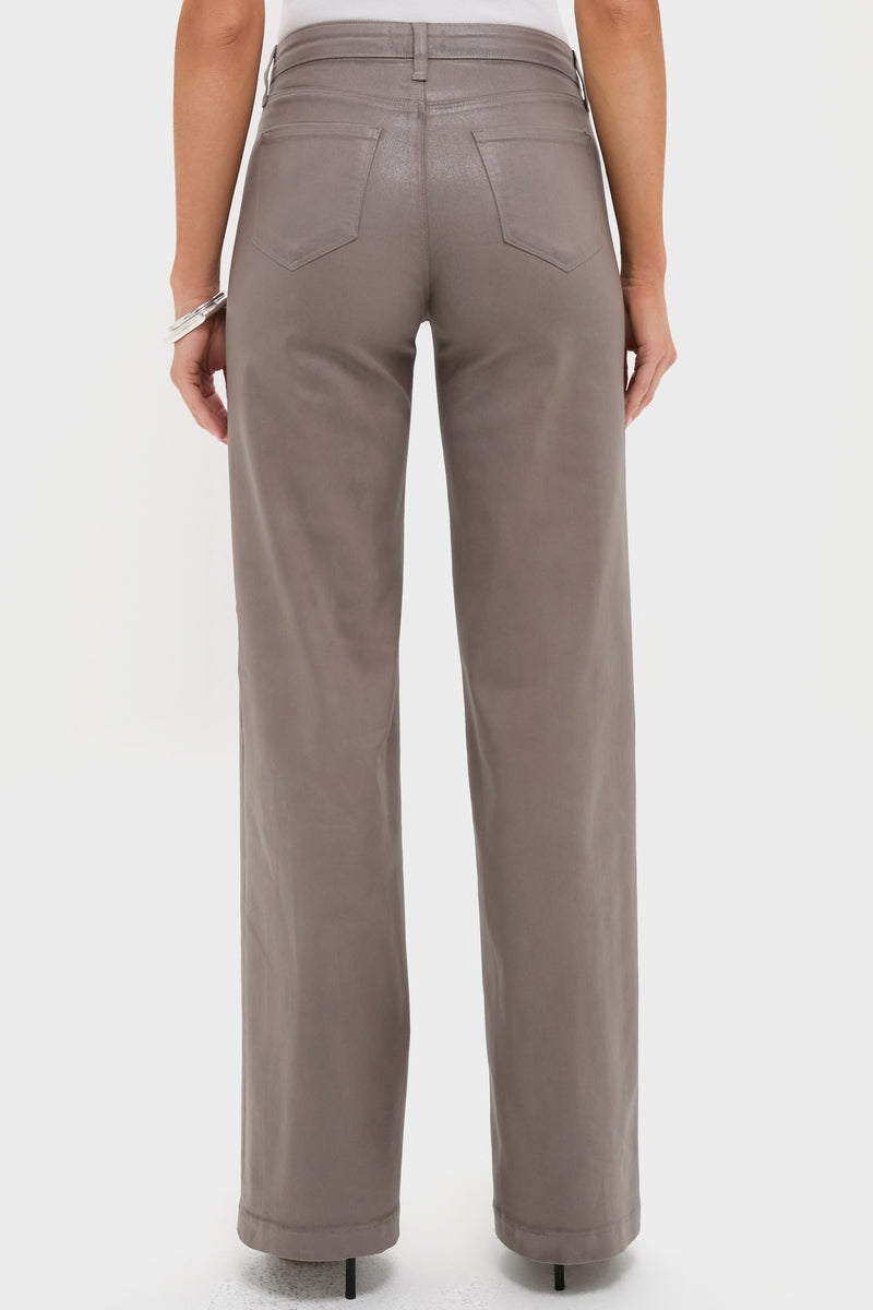 Driftwood Clayton Coated High Rise Wide Leg