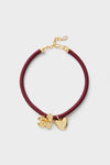 Maroon Lelani Necklace