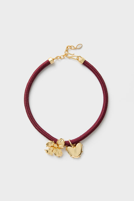 Maroon Lelani Necklace