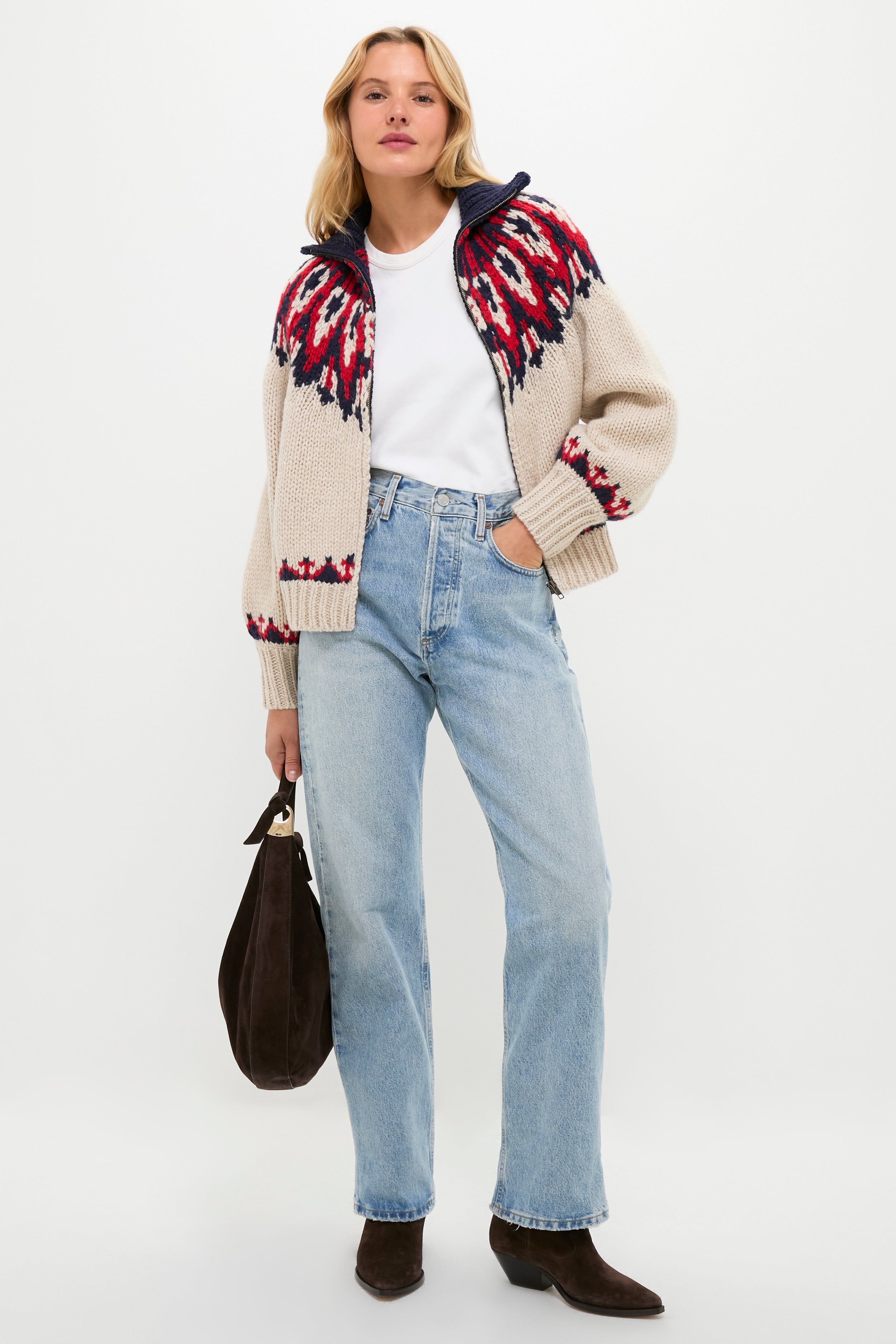 Glacier Fair Isle The Nordic Sweater | THE GREAT. Outdoors