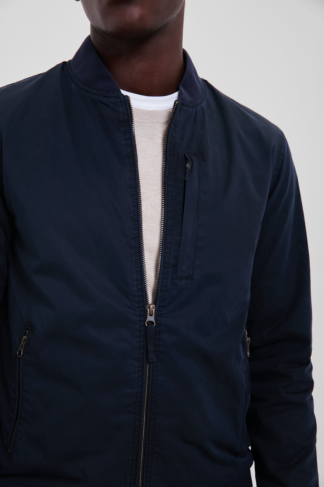 Blue Black Dry Wax Bomber