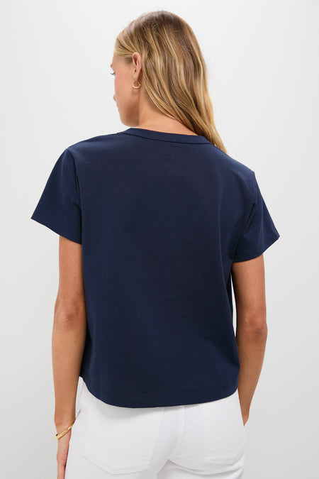 Navy Parker Classic Fit Tee