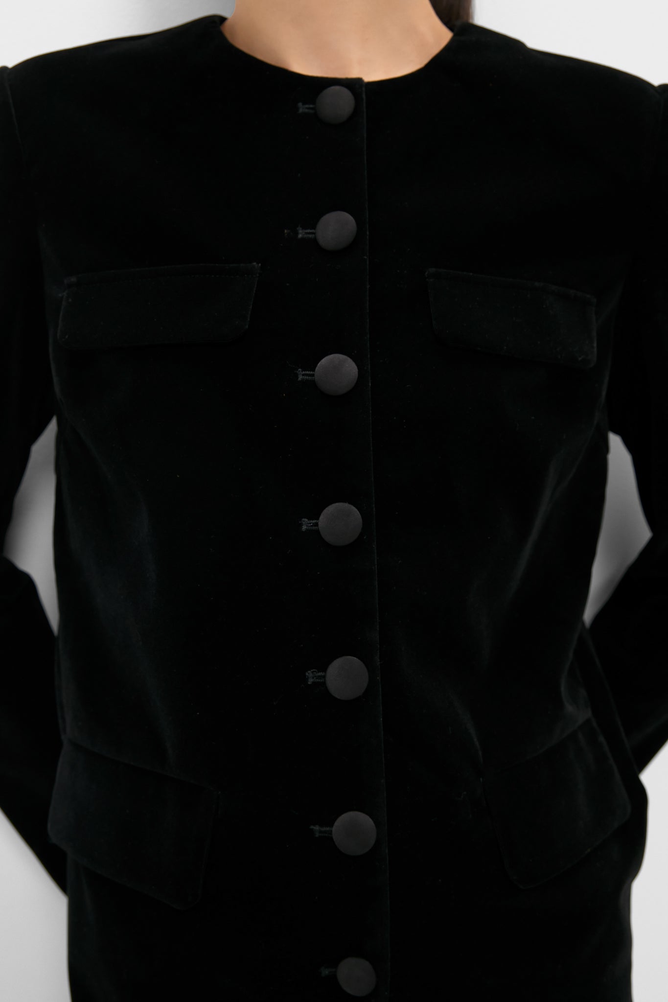 Black Velvet Jennings Jacket | Pomander Place