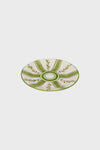 Olive Stripe Dessert Plate