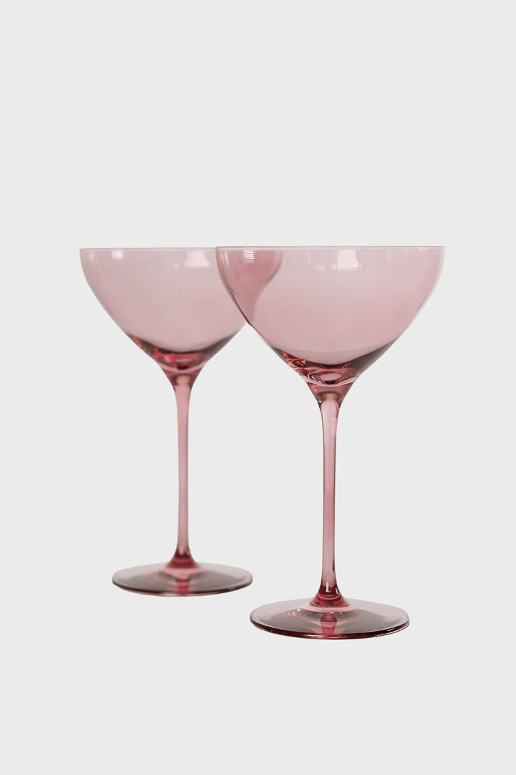 Rose Martini Glass Set of 2