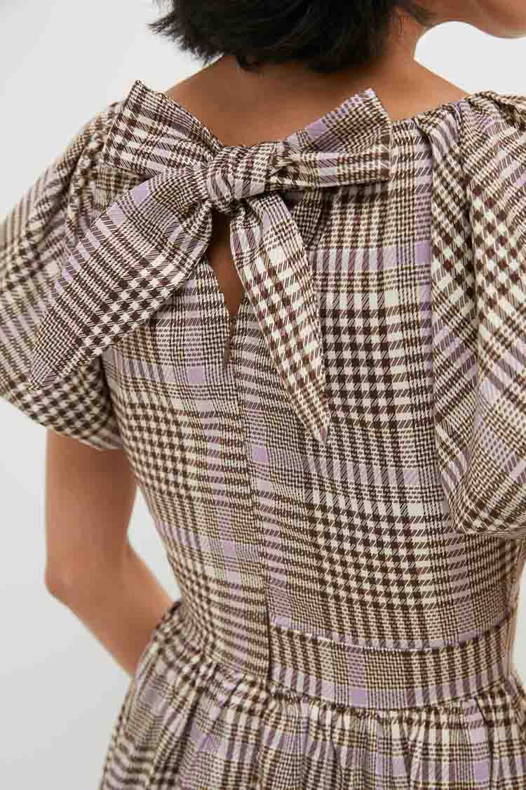 Brown Taupe Lavender Charleigh Maxi Dress