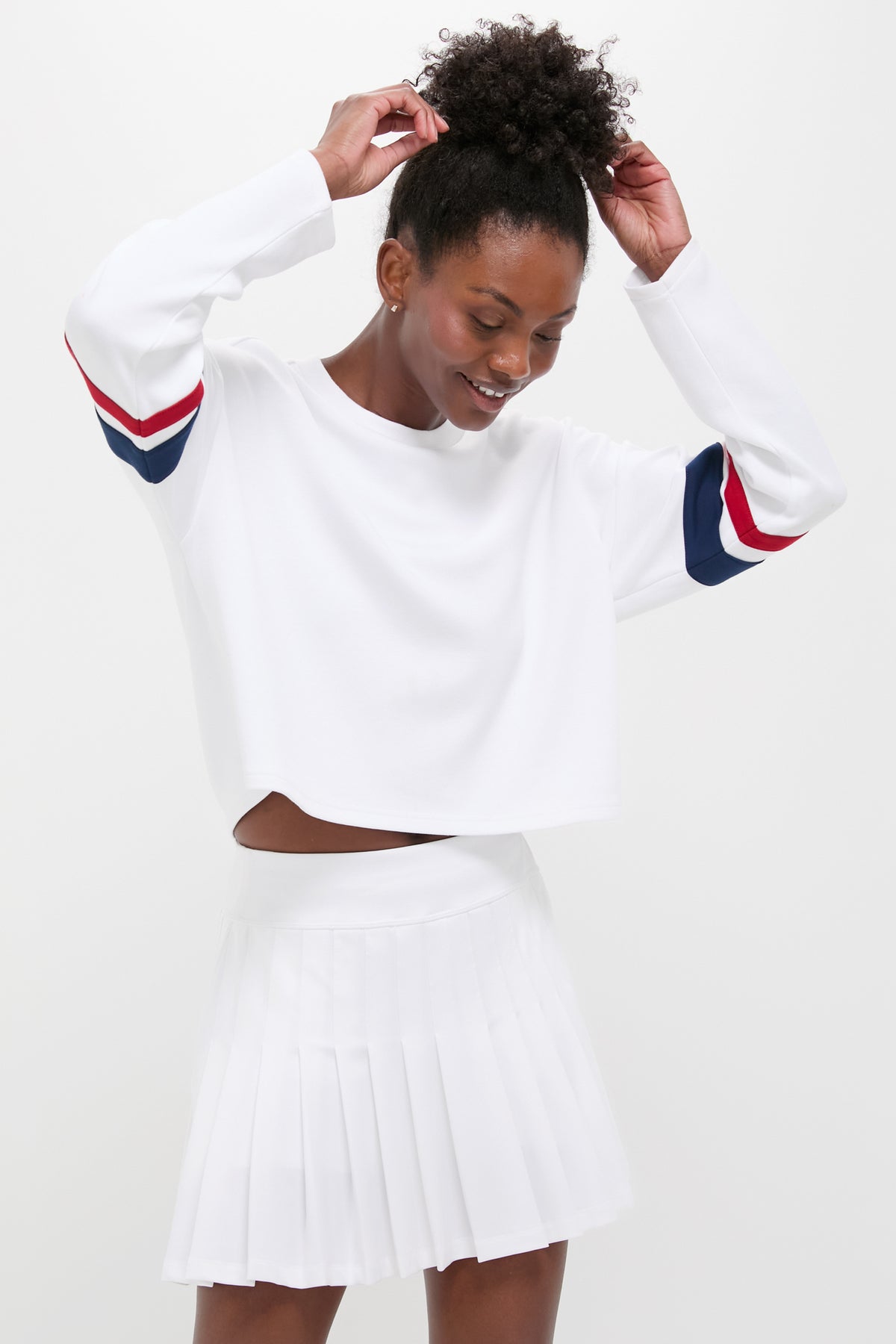 Sort Pullover Americana Varsity Comfort Stretch Matilda Pullover | Tnuck Sport