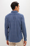 Midnight Cloud Plaid Movement Monterrey Shirt
