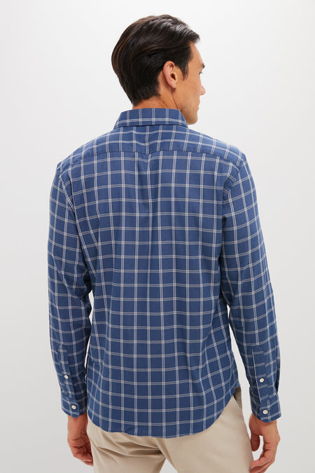 Midnight Cloud Plaid Movement Monterrey Shirt