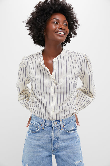 Natural and Blue Ali Top