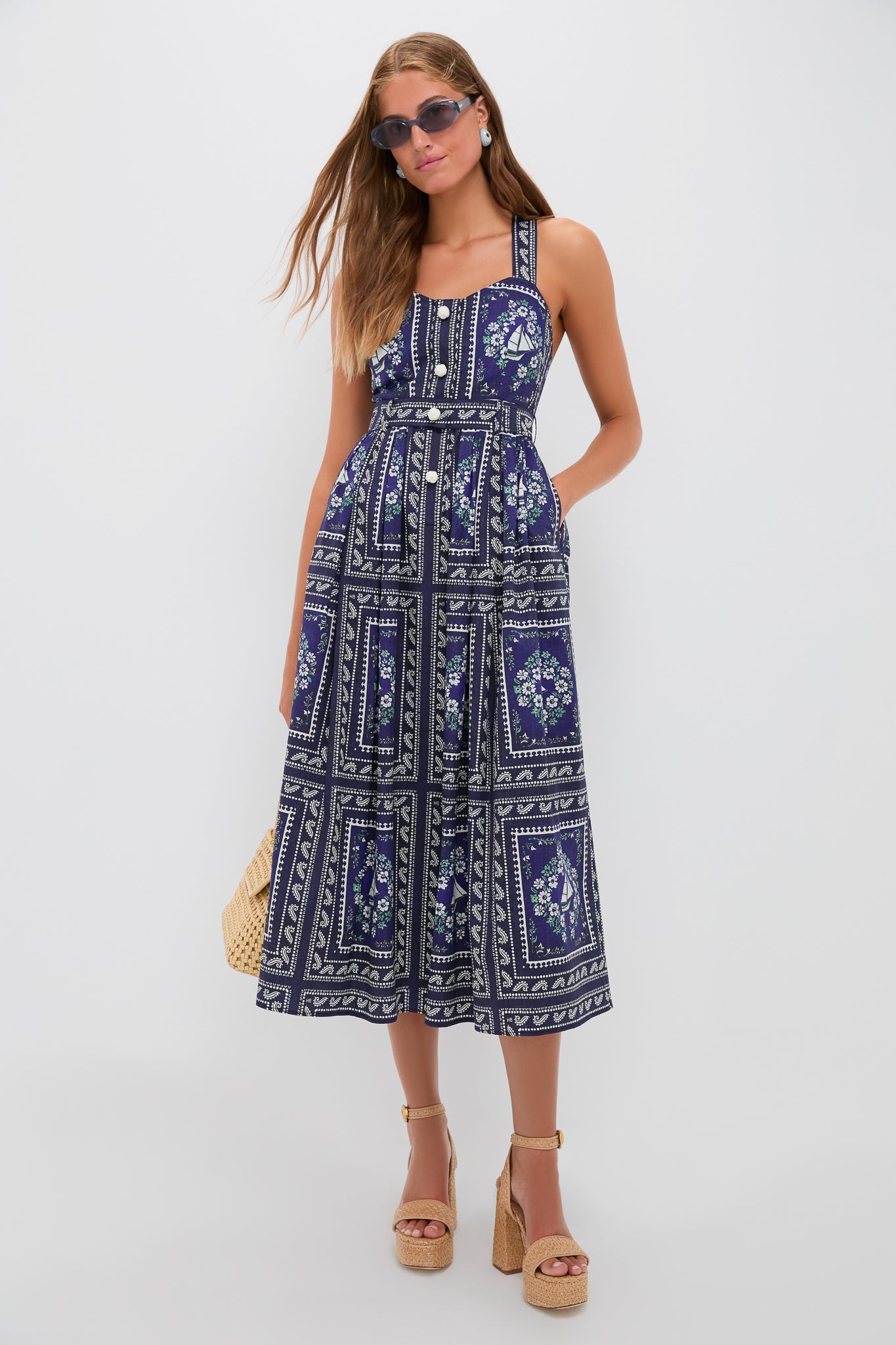 Butter Woven Leather Courrier Tote