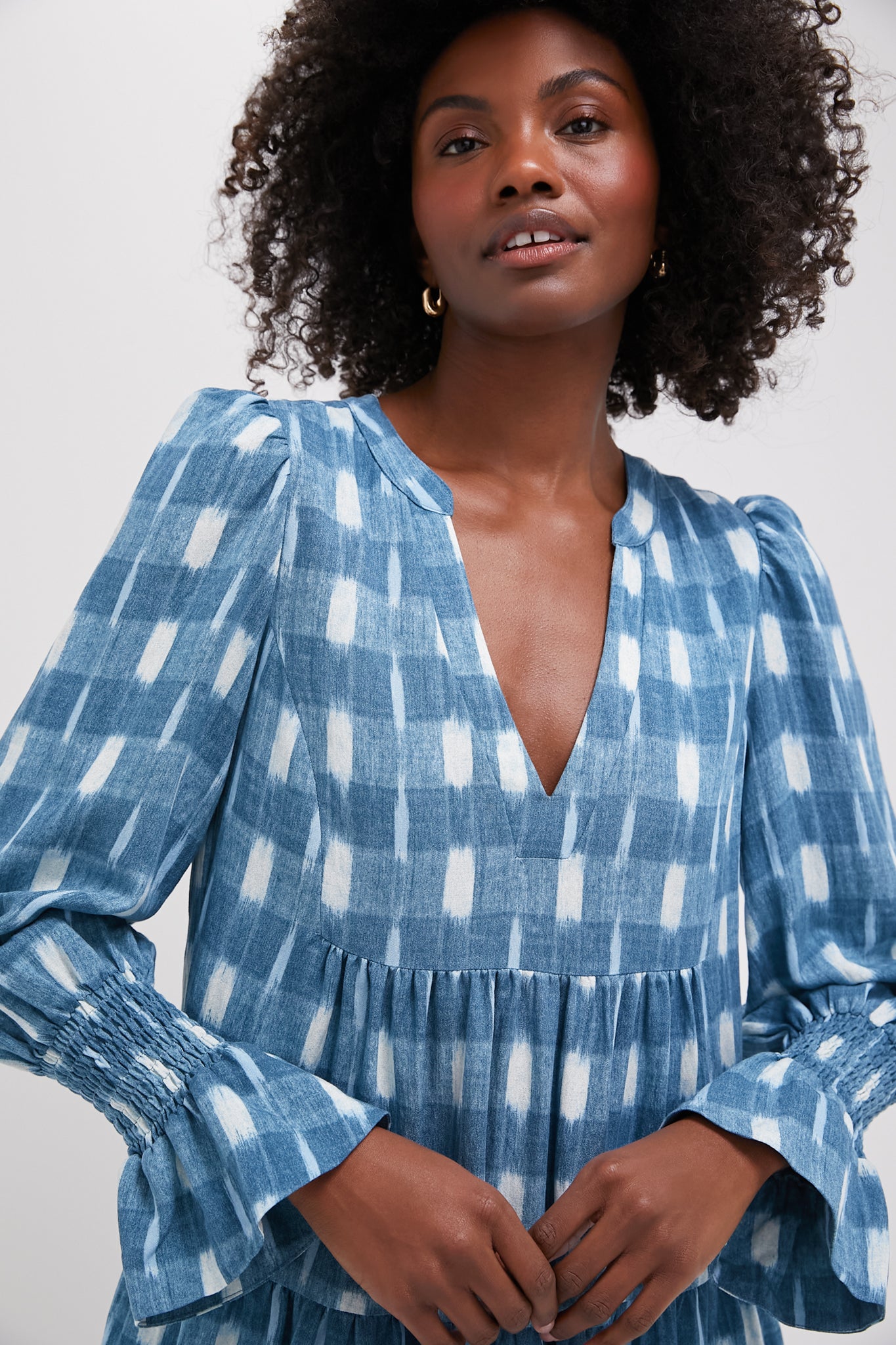 Blue Ikat Kenzo Dress | Pomander Place Blue Ikat Kenzo Dress | Pomander Place
