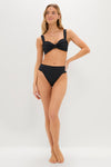 Black Rib Hayden Bikini Top
