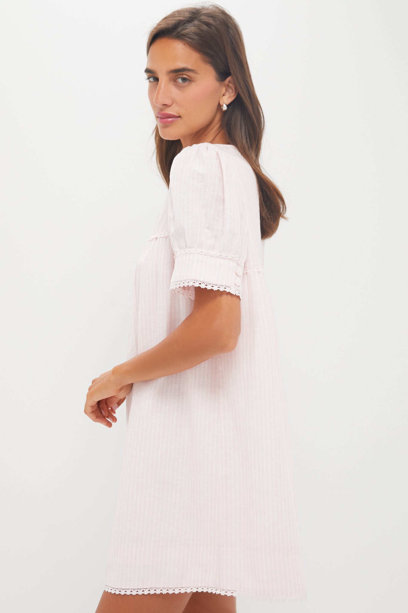 Light Pink Stripe Bridget Dress