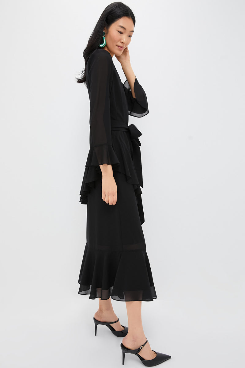 Black Chiffon Sasha Dress