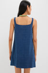 Textured Windowpane Denim Cassie Dress