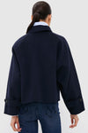 Navy Carella Short Coat