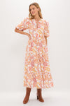 Saffron Floral Cisco Maxi Dress