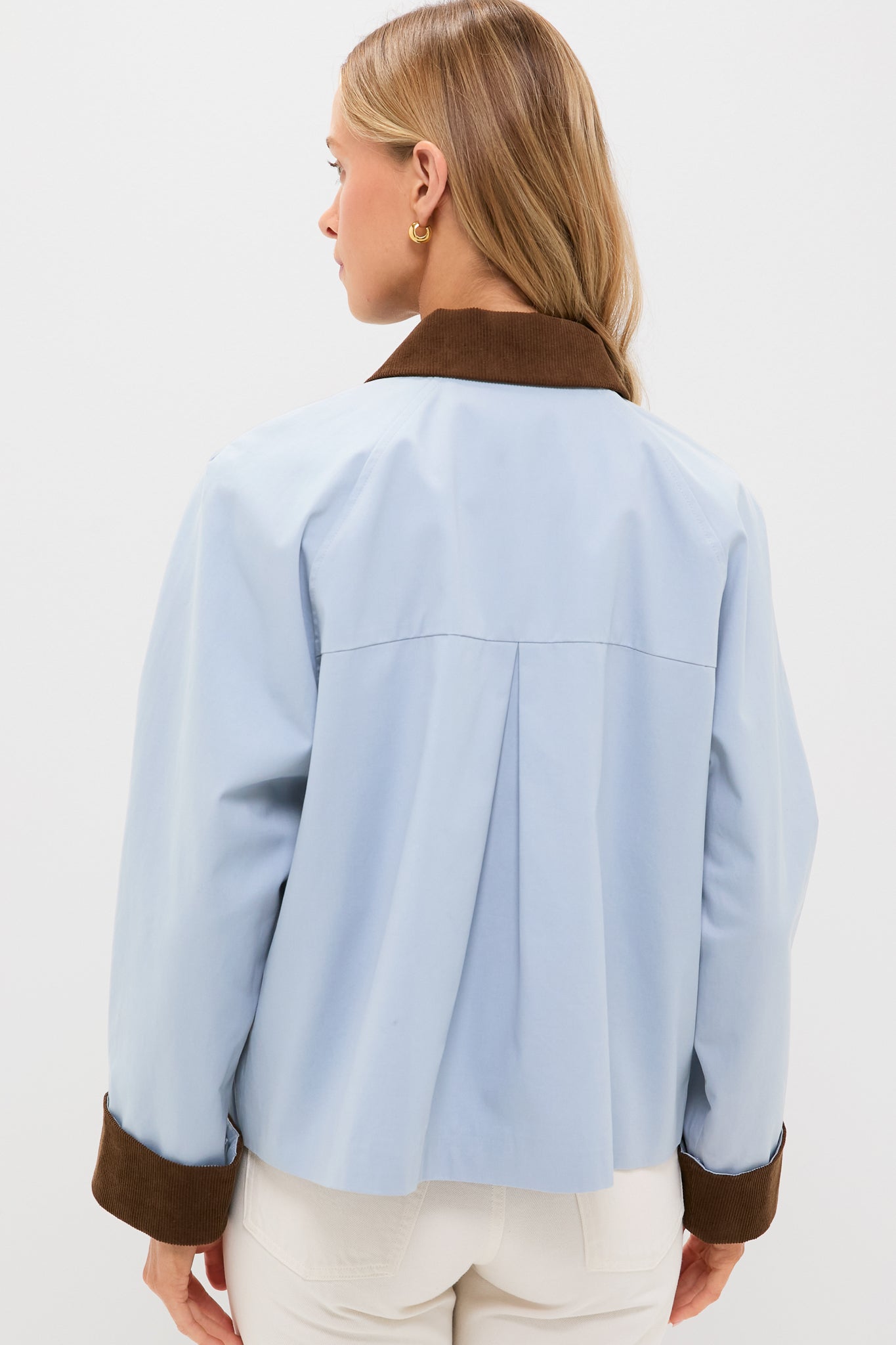 Ice Blue & Chocolate Liam Chore Jacket | Hyacinth House