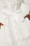 White Eyelet Lace Prescott Dress