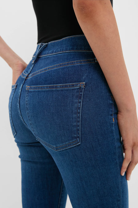 Bright Blue Beverly High Rise Skinny Flare