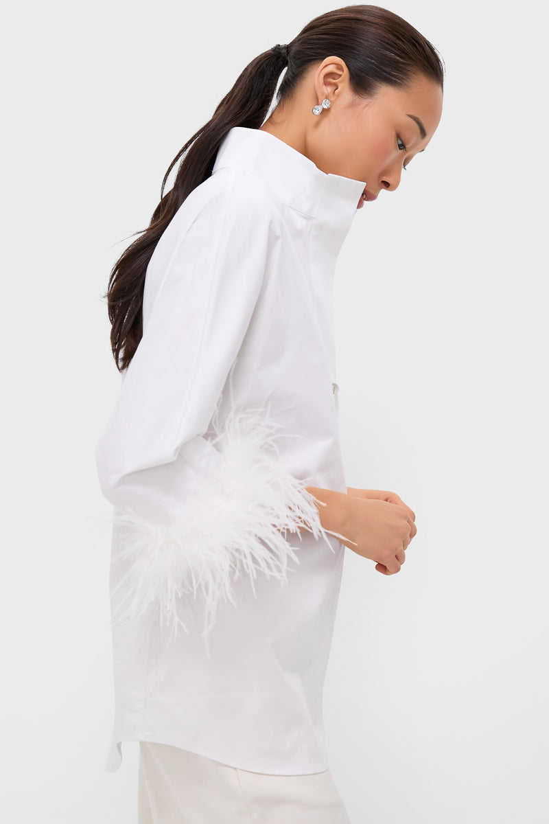 White Feather Willow Blouse