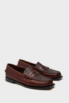 Brown Madison Crocodile Loafers