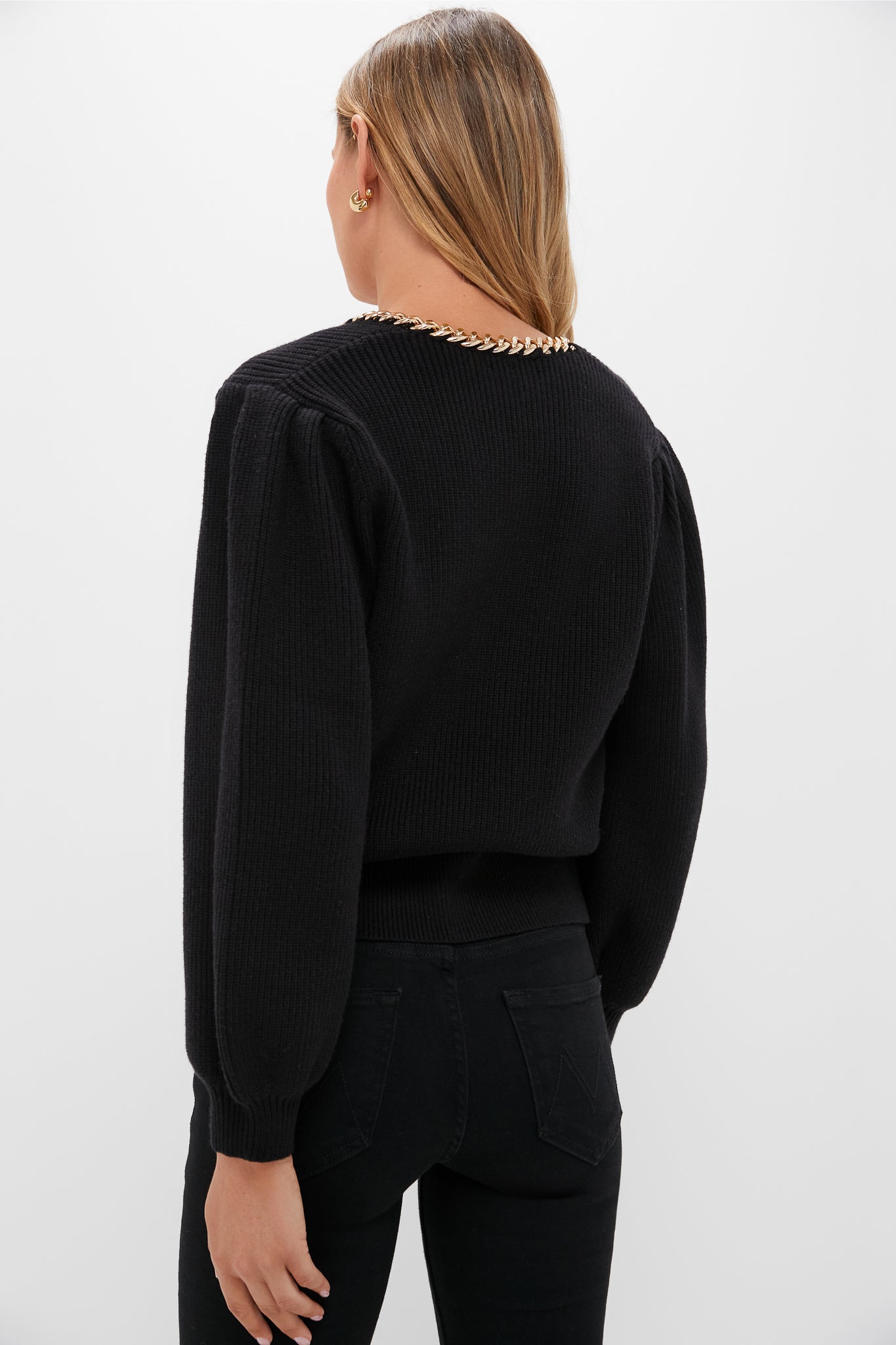 Black & Gold Chain Blythe Sweater