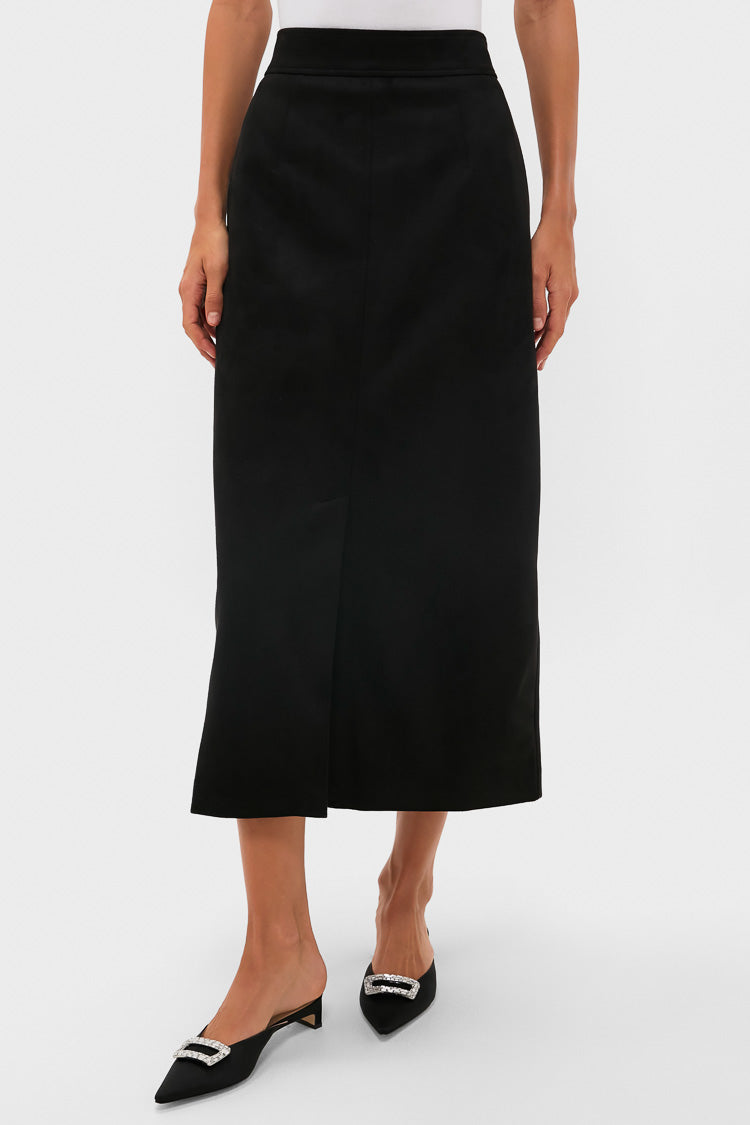 Black Suede Lorna Pencil Skirt | Tuckernuck