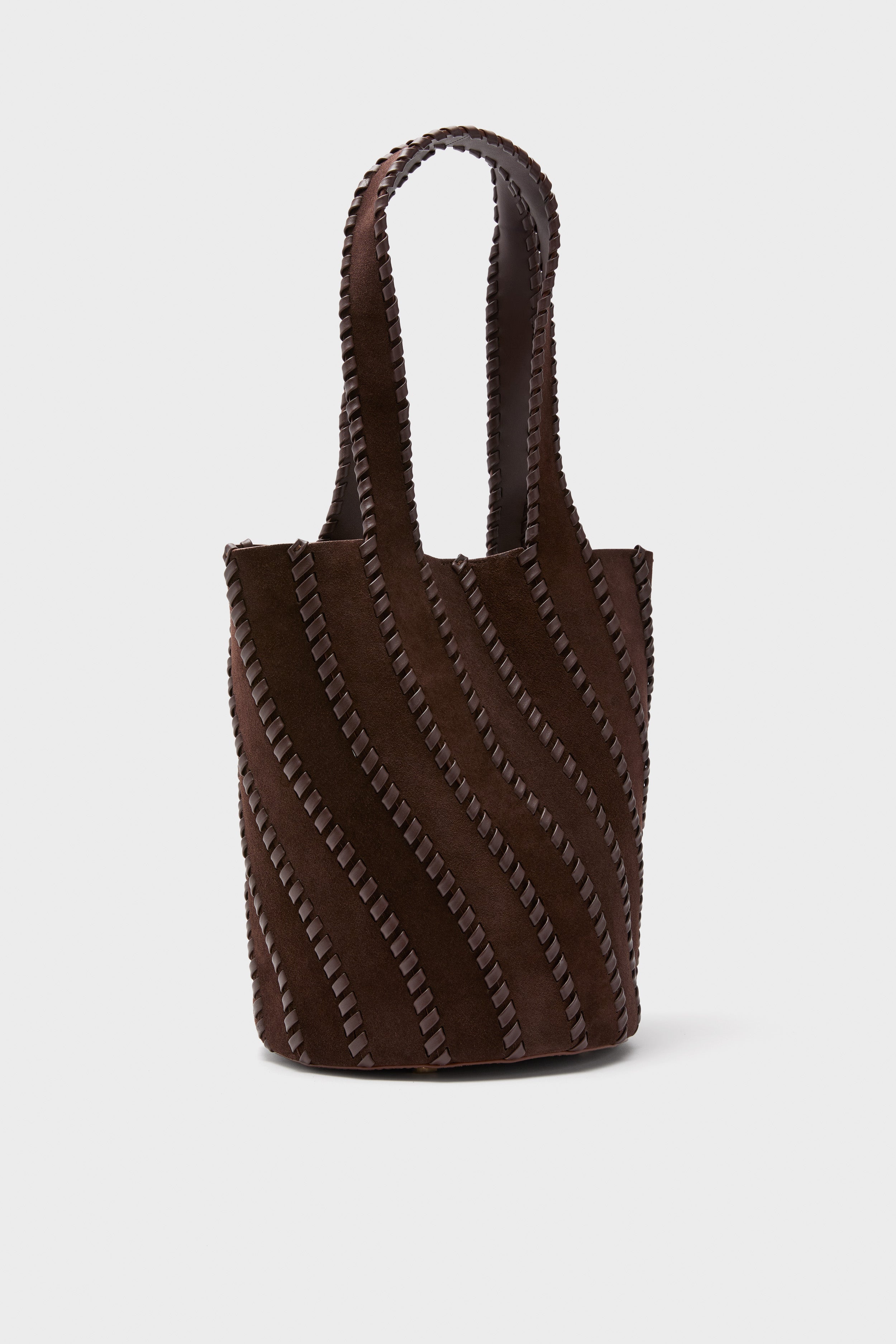 Cacao Tallia Suede Bucket Bag | SIMKHAI