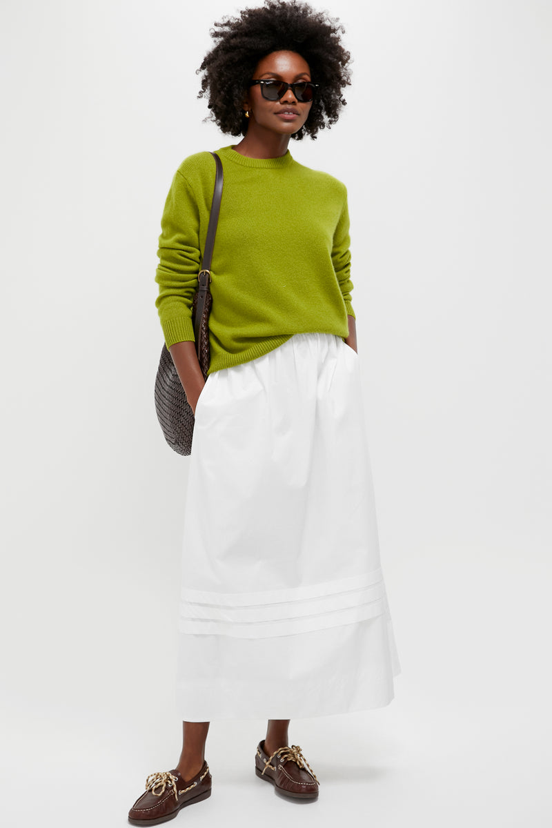 Ice Blue Cashmere Bodie Crewneck Sweater