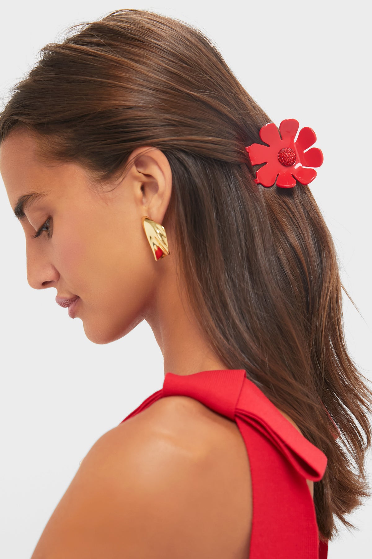 Fire Daisy Claw Clip