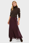 Winetasting Satin Mischa Slip Skirt