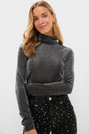 Gun Metal Jadia Turtleneck