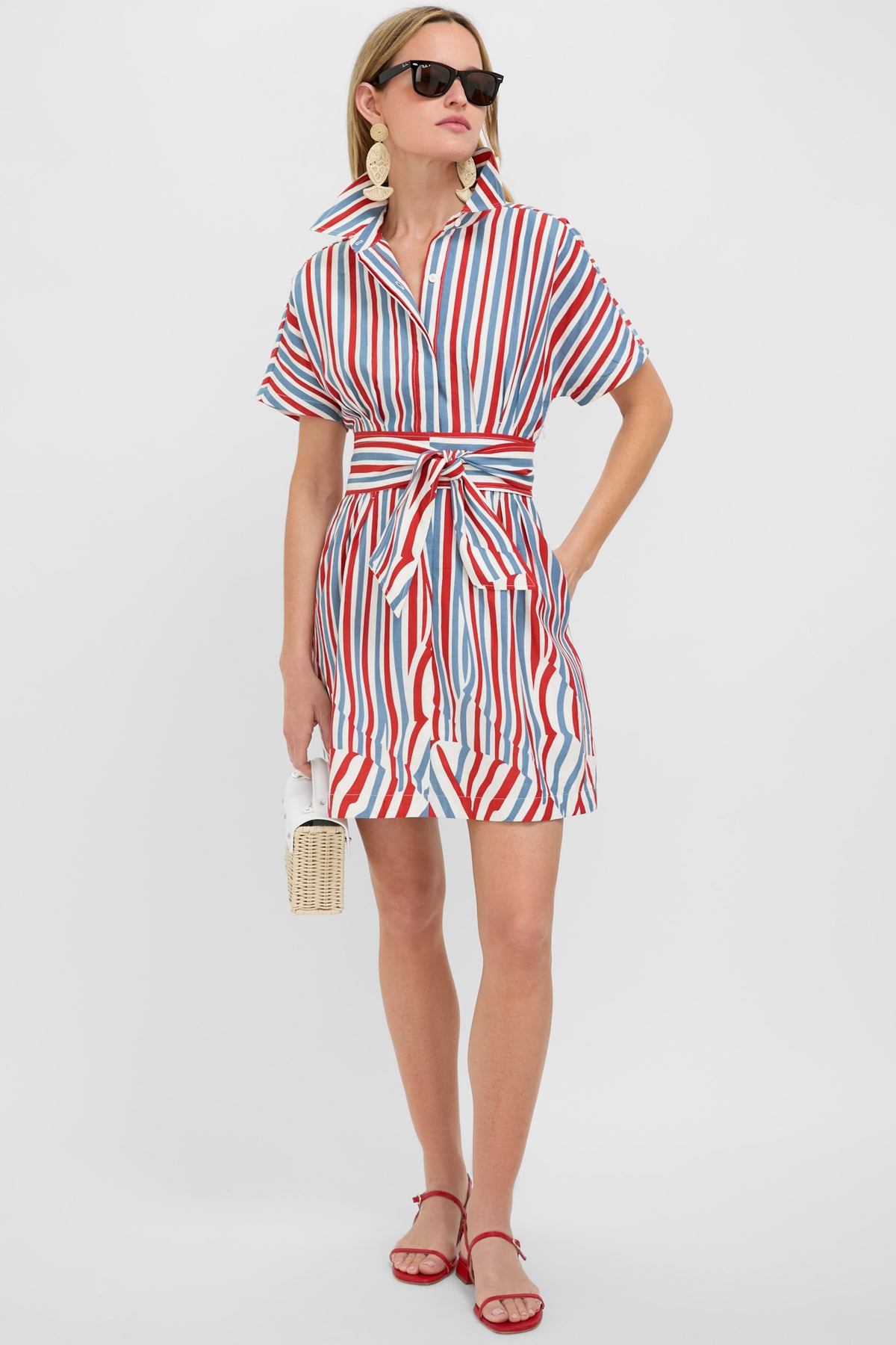 Americana Stripe Mini Callie Dress