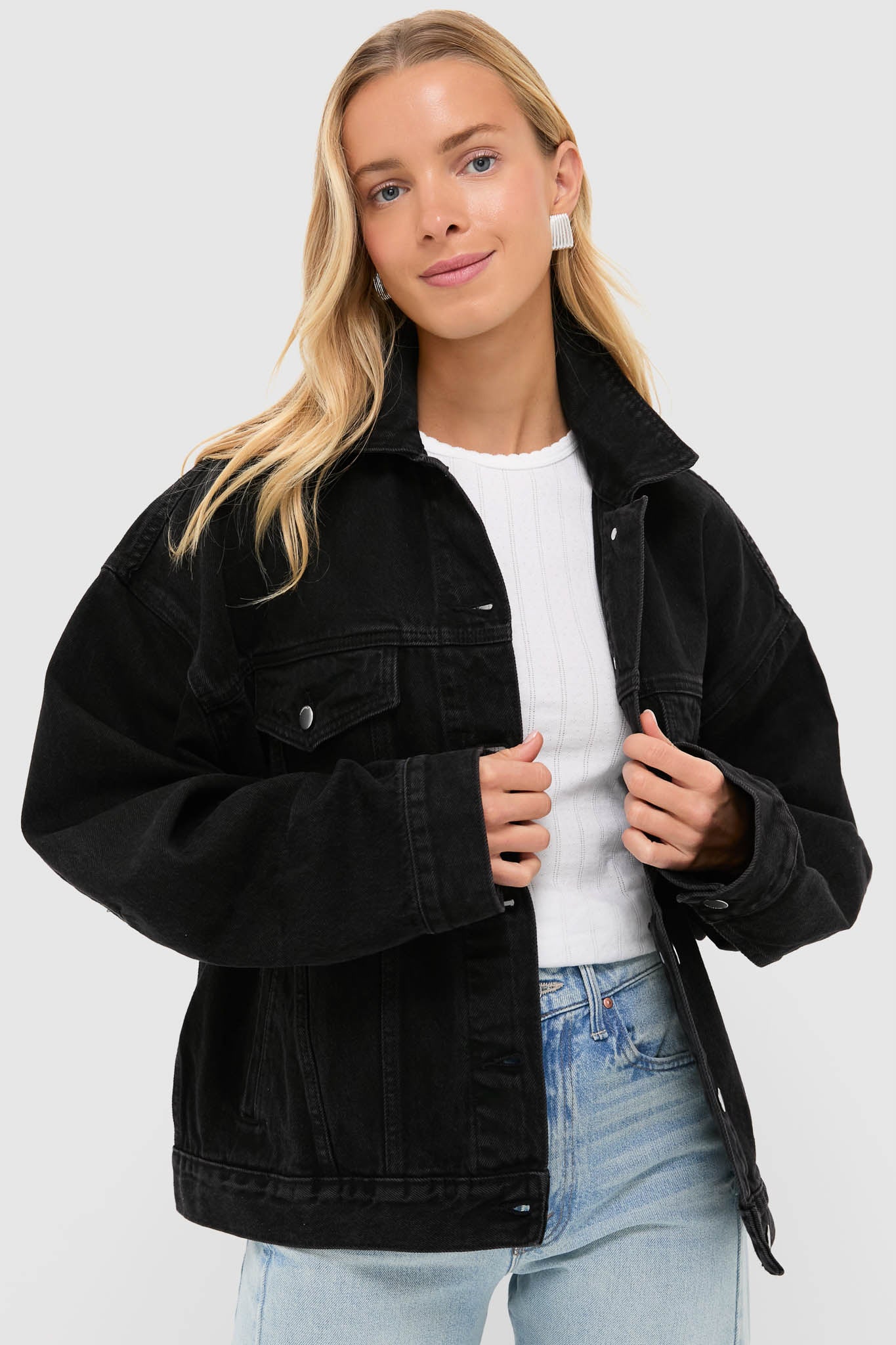 ジャケット・アウター 90s allegri black denim jacket Archive Vintage Black Sia Denim Jacket | Nude Lucy