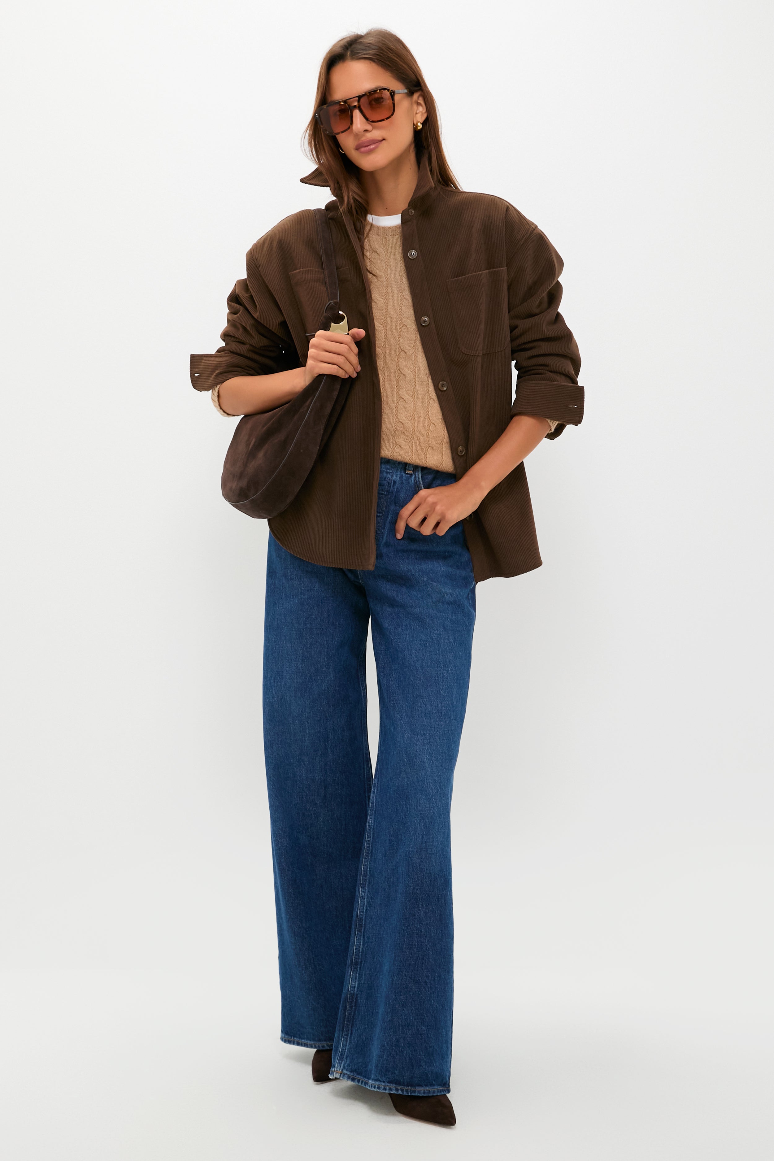 Espresso Lisa 45 Suede Boots | Veronica Beard