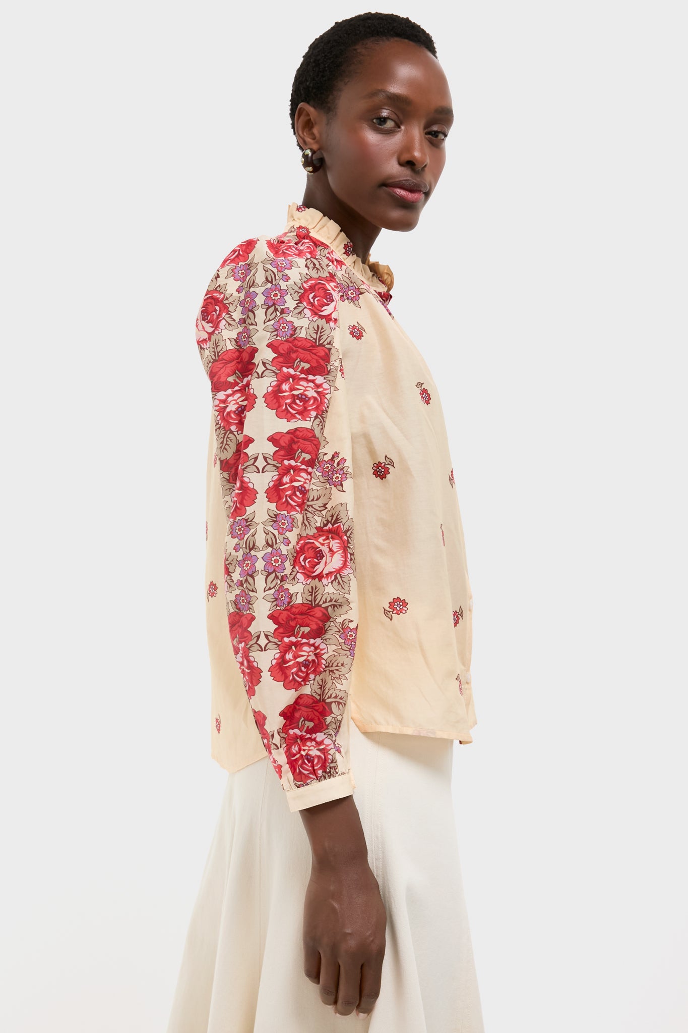 White Rosebush Annabel Shirt